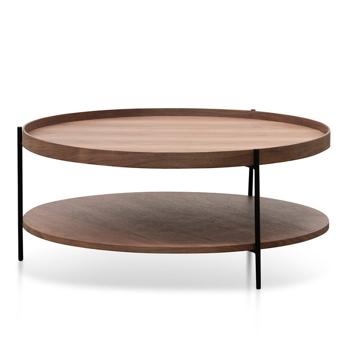 CCF6848-DW 90cm Round Coffee Table - Walnut