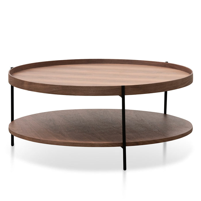 CCF6848-DW 90cm Round Coffee Table - Walnut