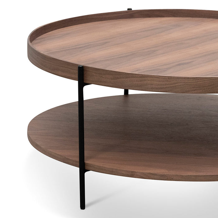 CCF6848-DW 90cm Round Coffee Table - Walnut