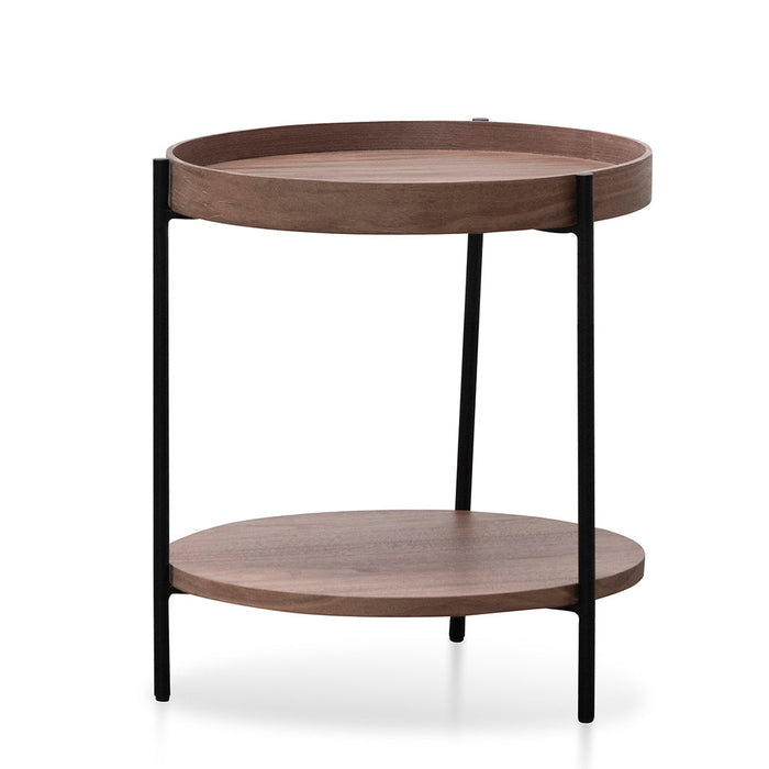 CCF6849-DW 44cm Round Side Table - Walnut