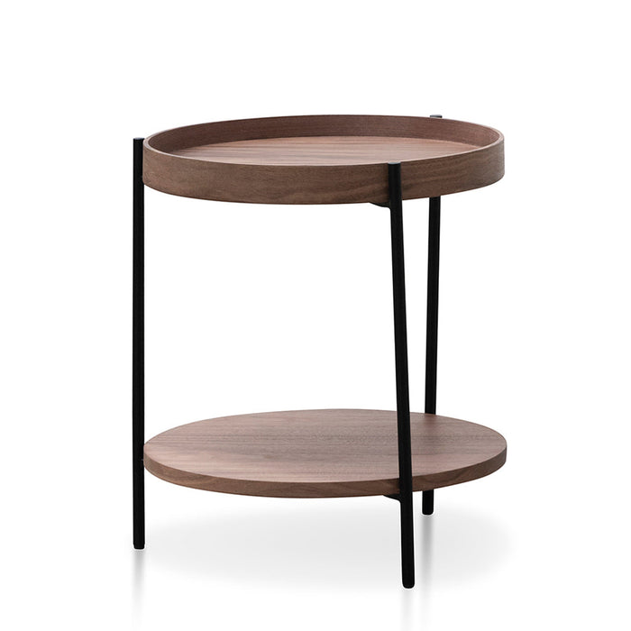 CCF6849-DW 44cm Round Side Table - Walnut