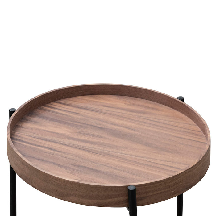 CCF6849-DW 44cm Round Side Table - Walnut