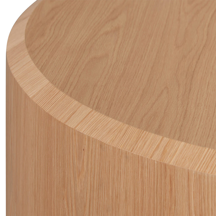 CCF8073-CN 1.5m Round Plinth - Natural Oak