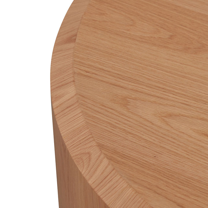 CCF8074-CN 1.2m Round Plinth - Natural Oak