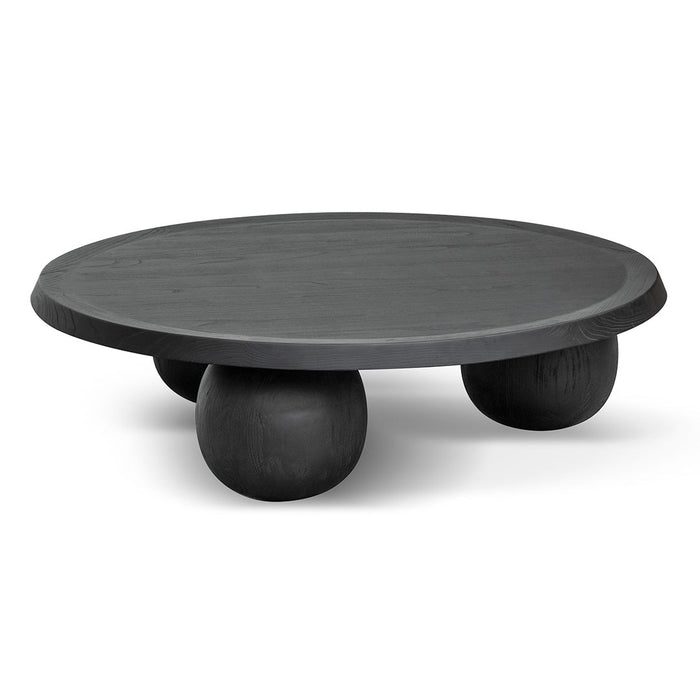 CCF8283-NI 100cm Elm Ball Coffee Table - Full Black