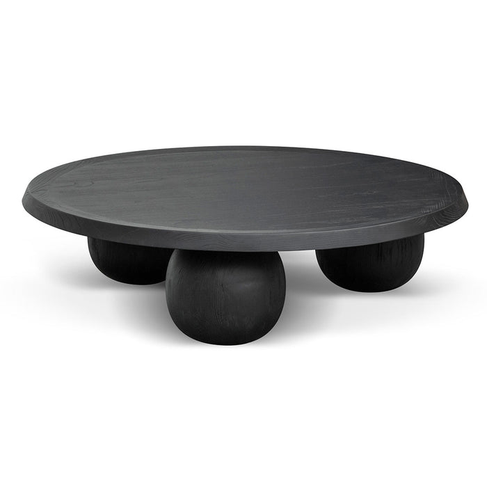 CCF8283-NI 100cm Elm Ball Coffee Table - Full Black