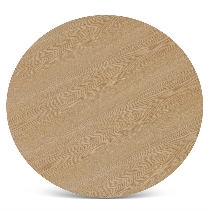 CCF8496-SD 80cm Round Natural Coffee Table - White