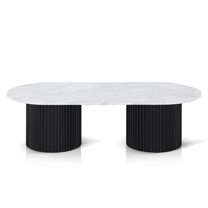 CCF8582-DW 1.3m Marble Coffee Table - Black