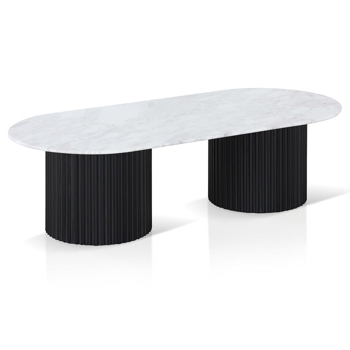 CCF8582-DW 1.3m Marble Coffee Table - Black