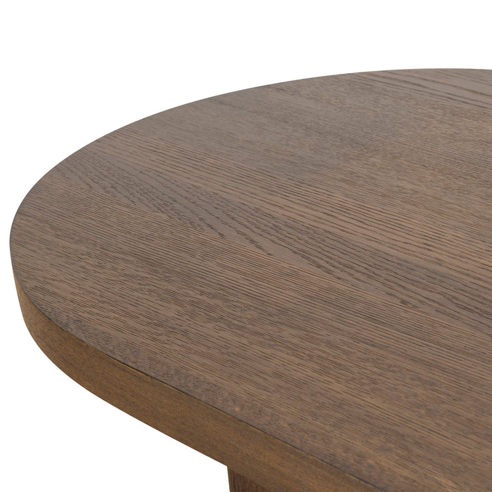 CCF8705-VA 1.3m Pill Shape Coffee Table - Caramel Oak