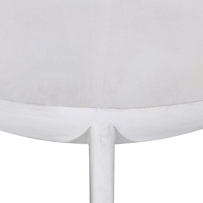 CCF8726-RB 90cm Round Coffee Table - Cafe White