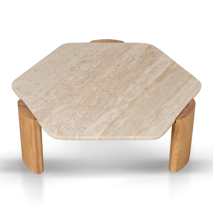 CCF8791-NY 100cm Travertine Coffee Table - Natural