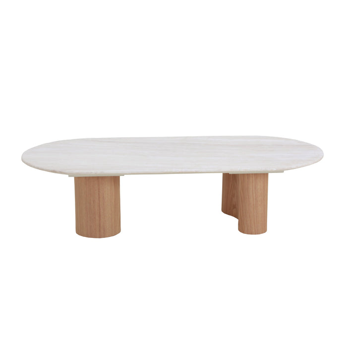 CCF8933-DW 1.5m Travertine Top Coffee Table - Natural