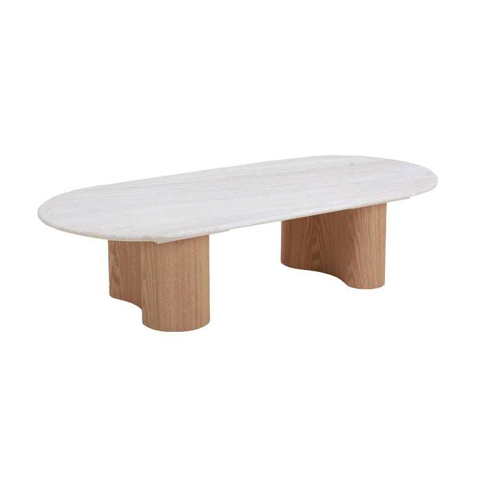 CCF8933-DW 1.5m Travertine Top Coffee Table - Natural