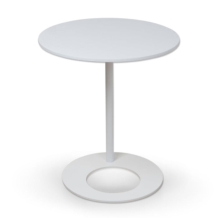 CCF8962-SU 50cm Wooden Side Table - Full White