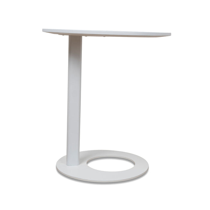 CCF8962-SU 50cm Wooden Side Table - Full White