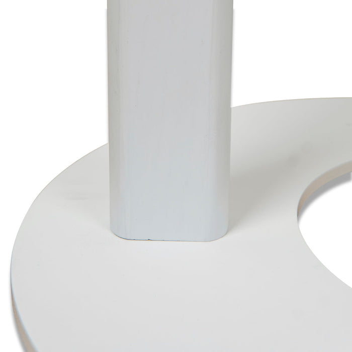 CCF8962-SU 50cm Wooden Side Table - Full White