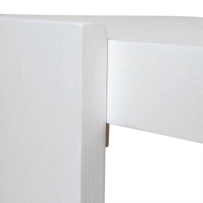 Tamera 100cm Wooden Round Coffee Table - White