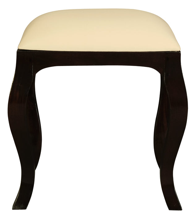 Queen Anne Stool for Dressing Table (Chocolate)