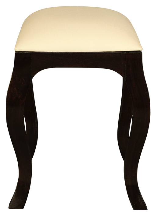 Queen Anne Stool for Dressing Table (Chocolate)
