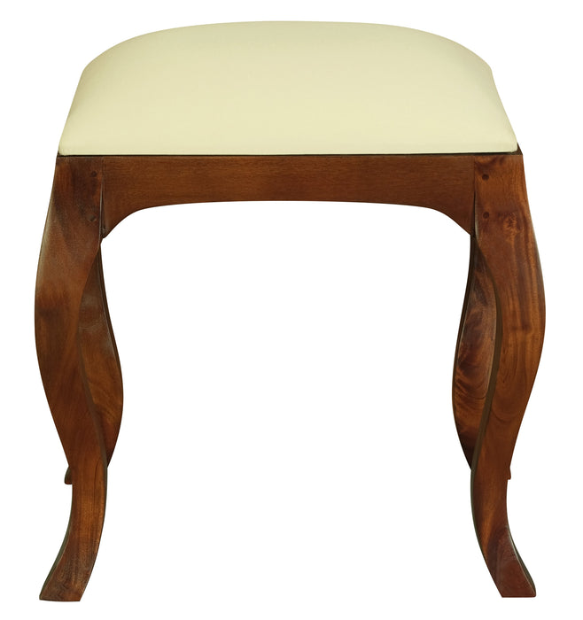 Queen Anne Stool for Dressing Table (Mahogany)