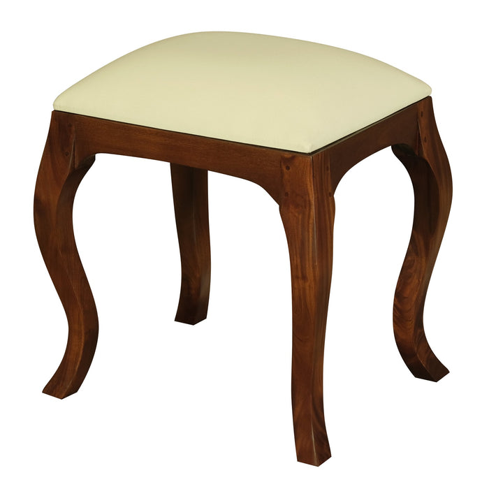 Queen Anne Stool for Dressing Table (Mahogany)