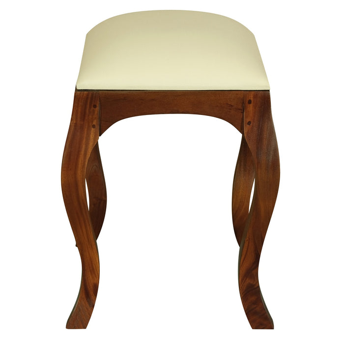 Queen Anne Stool for Dressing Table (Mahogany)