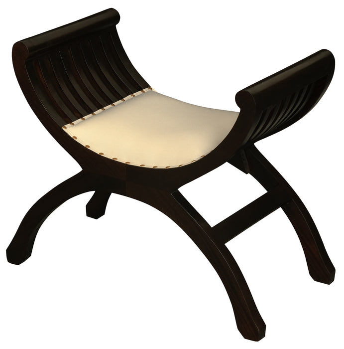 Sloan Single Seater Upholstered Stool (Chocolate)