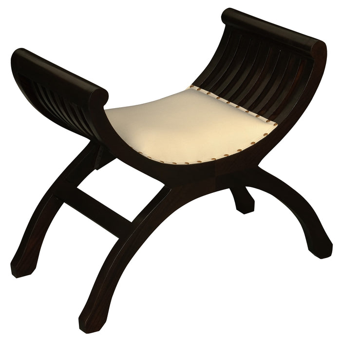 Sloan Single Seater Upholstered Stool (Chocolate)