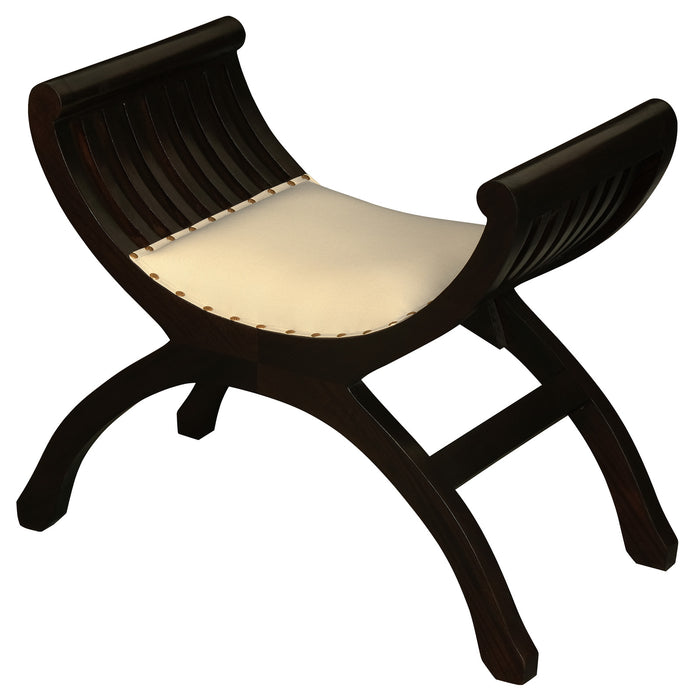 Sloan Single Seater Upholstered Stool (Chocolate)