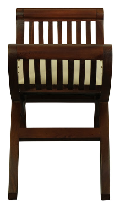Sloan Single Seater Upholstered Stool (Mahogany)