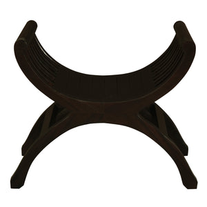 Maeve Solid Timber Single Seater Stool (Chocolate)