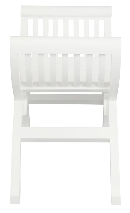 Maeve Solid Timber Single Seater Stool (White)