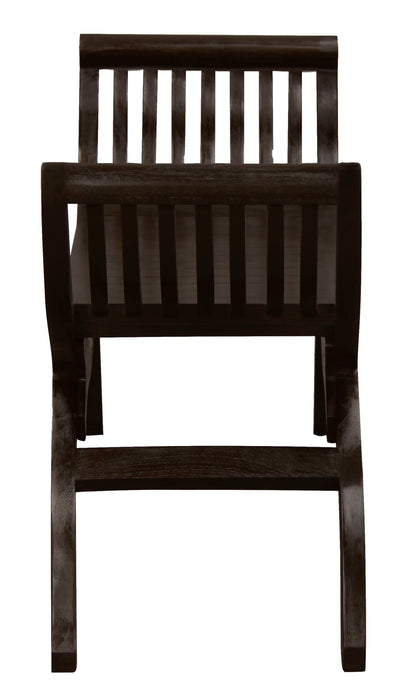 Maeve Solid Mahogany Timber Bench (Chocolate)