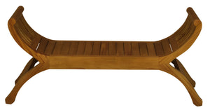 Maeve Solid Mahogany Timber Bench (Light Pecan)