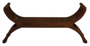 Maeve Solid Mahogany Timber Bench (Mahogany)