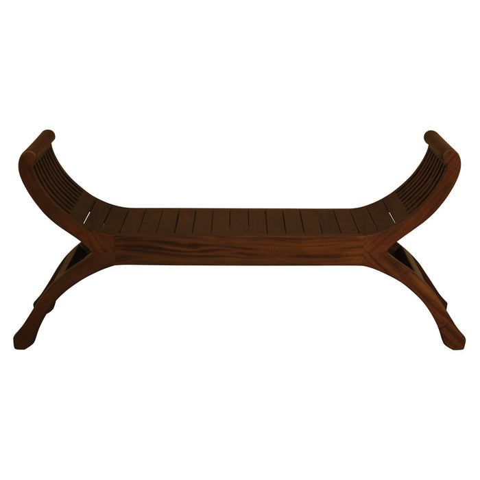 Maeve Solid Mahogany Timber Bench (Mahogany)