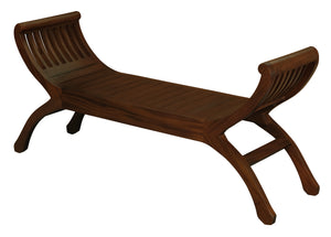 Maeve Solid Mahogany Timber Bench (Mahogany)