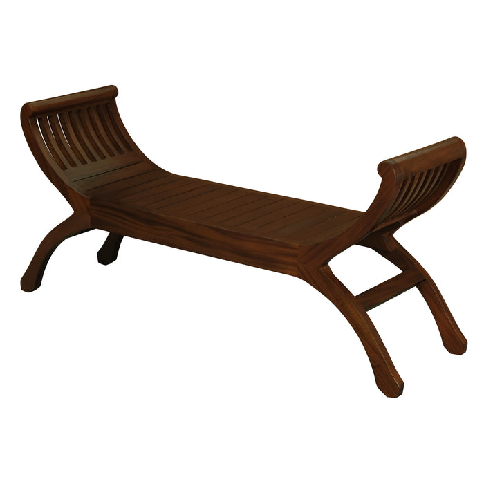 Maeve Solid Mahogany Timber Bench (Mahogany)
