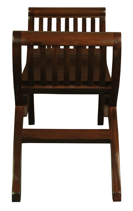 Maeve Solid Mahogany Timber Bench (Mahogany)