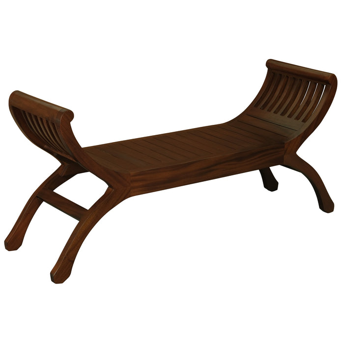 Maeve Solid Mahogany Timber Bench (Mahogany)
