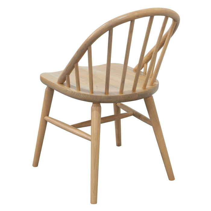 Vera Solid Oak Dining Chair - Set of 2 (Natural)