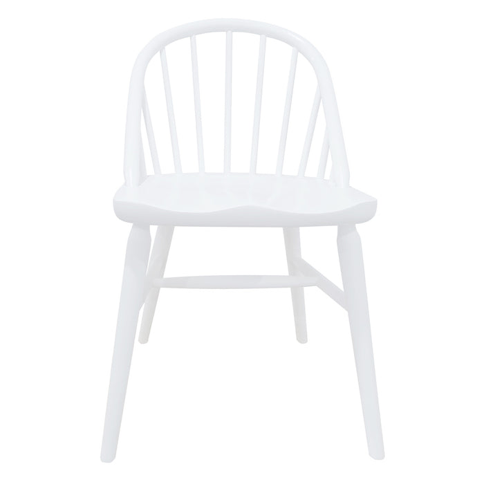 Vera Solid Oak Dining Chair - Set of 2 (White)
