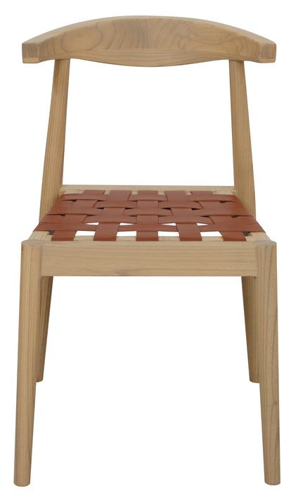 Elliot Leather Dining Chair (Natural)