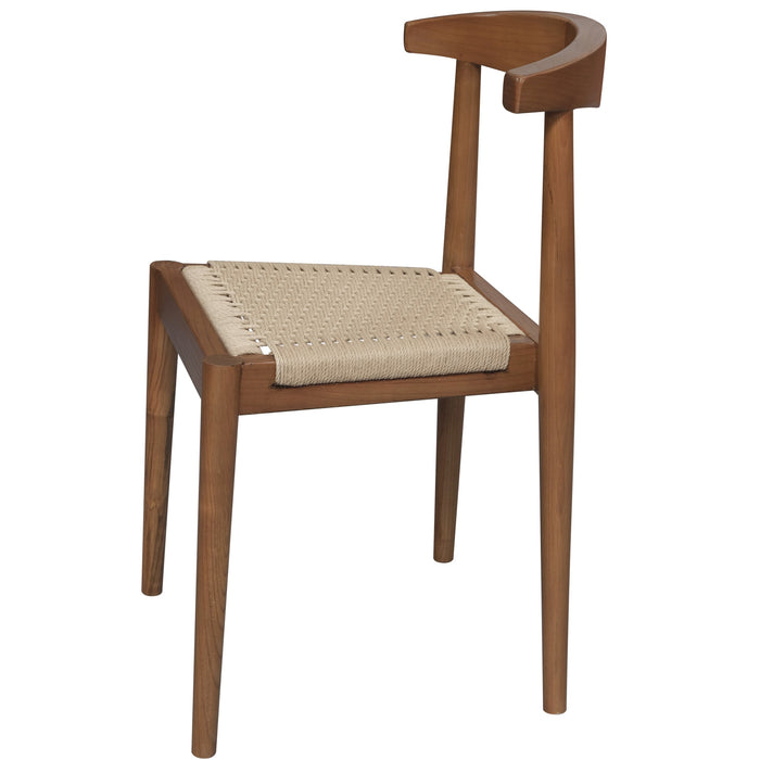 Arden Solid Oak Dining Chair with Loom (Almond)