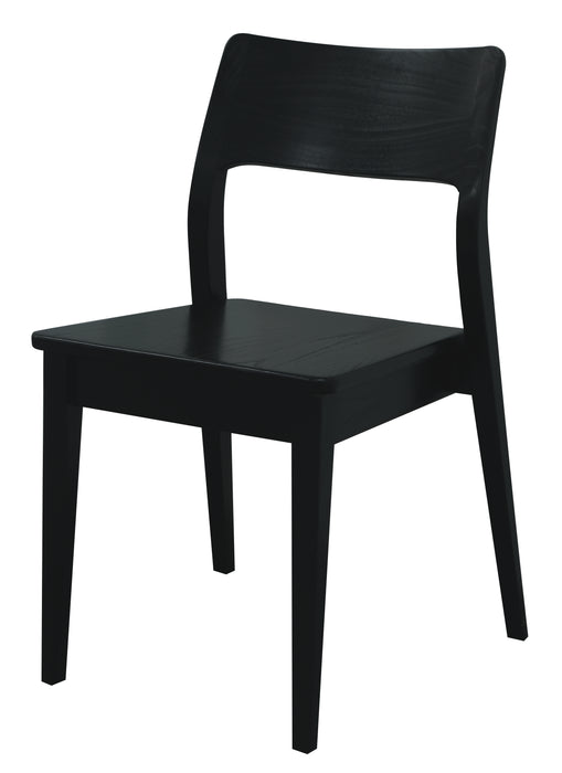 Providence Solid Indonesian Oak Dining Chair - Set of 2 (Black)