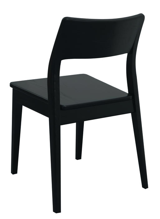 Providence Solid Indonesian Oak Dining Chair - Set of 2 (Black)