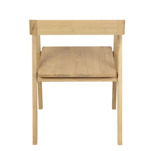 Kyoto Solid Oak Arm Chair - Set of 2 (Natural)