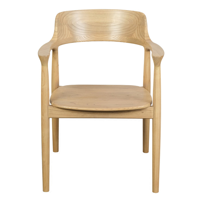 Nobu Solid Oak Arm Chair (Natural)