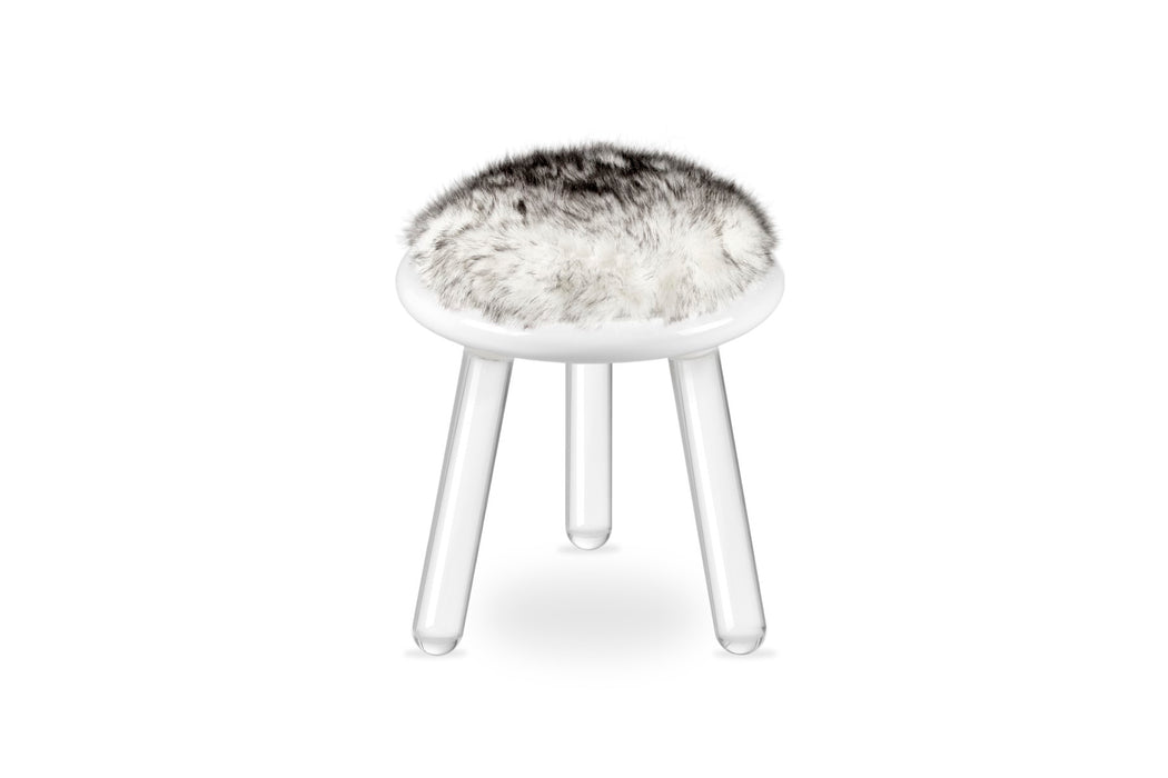 Illusion White Bear Stool